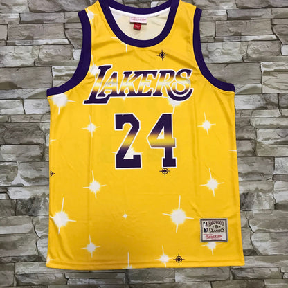 Men's Los Angeles Lakers Kobe Bryant Yellow Hardwood Classics Player Jersey1
