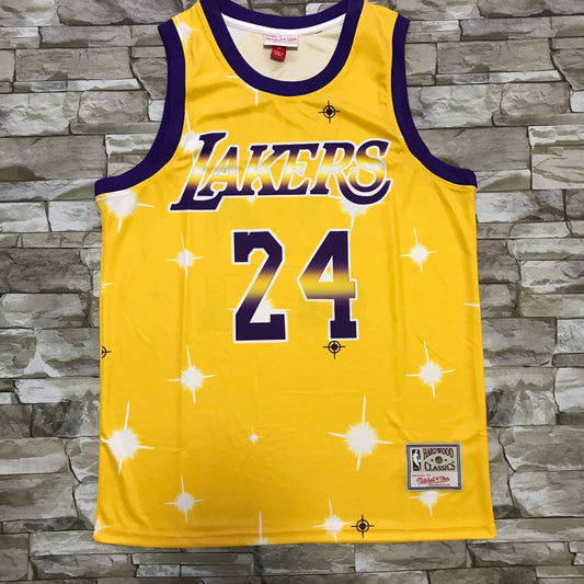 Men's Los Angeles Lakers Kobe Bryant Yellow Hardwood Classics Player Jersey1