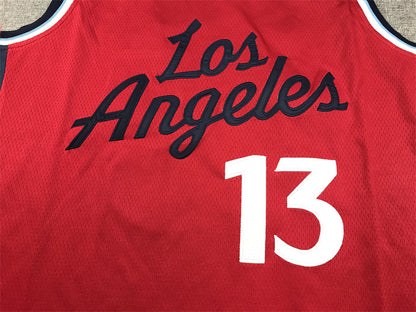 Men's LA Clippers Paul George #13 Red Swingman Player Jersey1