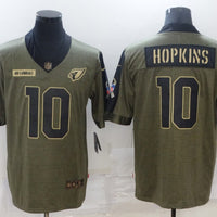 Men's Arizona Cardinals DeAndre Hopkins #10 Brown Game Jersey1