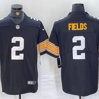 Men's Pittsburgh Steelers Justin Fields #2 Black Game Player Jersey1
