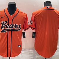 Men's Chicago Bears Orange Blank Jersey1