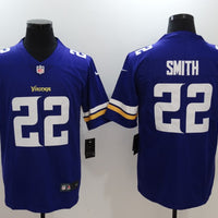 Men's Minnesota Vikings Harrison Smith #22 Purple Game Jersey1