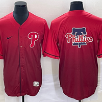 Men's Philadelphia Phillies Red Replica Player Jersey1