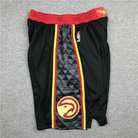 Men's Atlanta Hawks Black Basketball Retro Shorts1