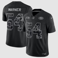 Men's San Francisco 49ers Fred Warner #54 Black 2026 Salute to Service Stitched Limited Jersey