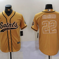 Men's New Orleans Saints Rashid Shaheed #22 Yellow Game Jersey1