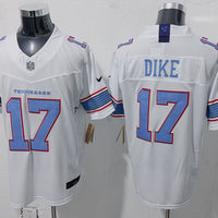 Men's Tennessee Titans Chimere Dike #17 White Game Jersey