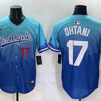 Men's Los Angeles Dodgers Shohei Ohtani #17 Blue Team Game Jersey