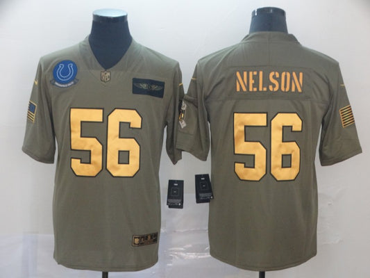 Men's Indianapolis Colts Quenton Nelson #56 Brown Game Player Jersey1