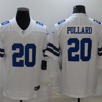 Men's Dallas Cowboys Tony Pollard #20 White Game Player Jersey1