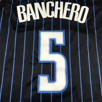 Men's Orlando Magic Paolo Banchero #5 Black 2022/23 Swingman Jersey1 - Icon Edition