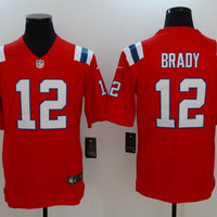 Men's New England Patriots Tom Brady #12 Red Game Jersey1