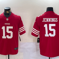 Men's San Francisco 49ers Jauan Jennings #15 Scarlet Game Jersey1