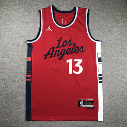 Men's LA Clippers Paul George #13 Red Swingman Player Jersey1