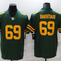 Men's Green Bay Packers David Bakhtiari #69 Green Game Player Jersey1