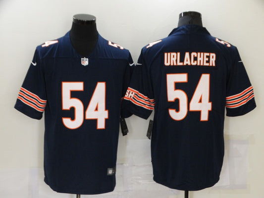 Men's Chicago Bears Brian Urlacher #54 Navy Game Jersey1