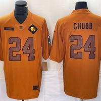 Men's Cleveland Browns Nick Chubb #24 Brown 2023 Salute To Service Limited Jersey1