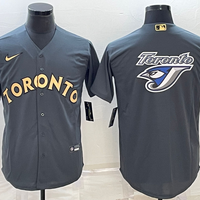 Men's Toronto Blue Jays1 Gray Replica Player Jersey