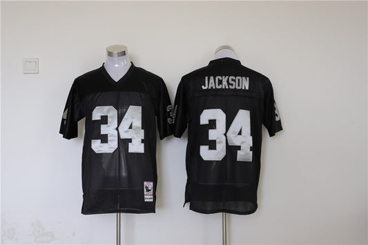 Men's Oakland Raiders Bo Jackson Mitchell & Ness Black Legacy Replica Jersey1