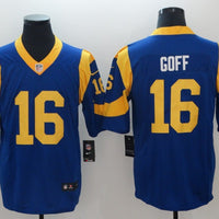 Men's Los Angeles Rams Jared Goff #16 Blue Game Jersey1