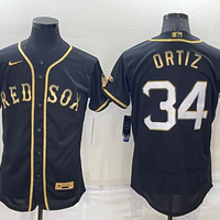 Men's Boston Red Sox David Ortiz #34 Black Stitched Jersey1