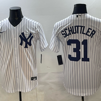 Men's New York Yankees Carson Schuttler #31 White Replica Player Jersey