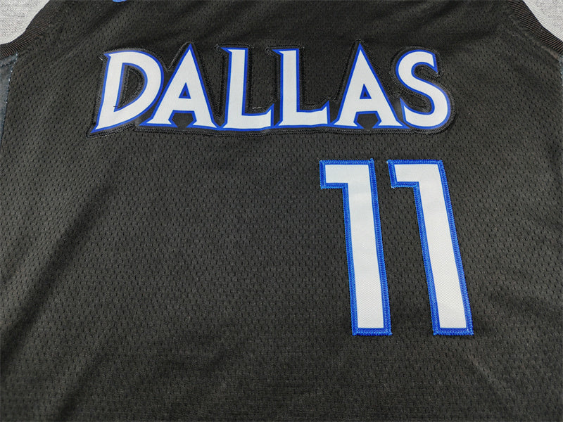 Men's Dallas Mavericks Kyrie Irving #11 Black 2025/26 Swingman Jersey - City Edition