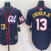 Men's American League Jazz Chisholm Jr. #13 Navy 2025 All-Star Edition Limited Player Jersey