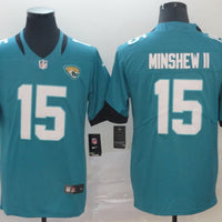 Men's Jacksonville Jaguars Gardner Minshew II #15 Teal Game Player Jersey1