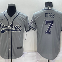 Men's Dallas Cowboys Trevon Diggs #7 Gray Player Jersey1 Joint Edition