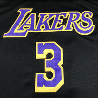 Men's Los Angeles Lakers Anthony Davis Black 2020/21 Swingman Player Jersey1