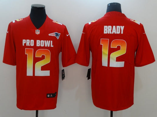 Men's New England Patriots Tom Brady #12 Red Game Player Jersey1