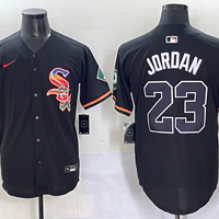 Men's Chicago White Sox Michael Jordan #23 Black Replica Player Jersey