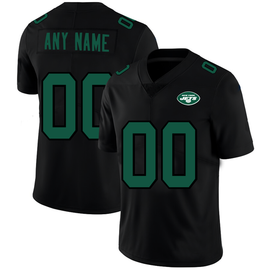 Custom1 New York Jets Football Jerseys Black American Stitched Name And Number Size S to 6XL Christmas Birthday Gift