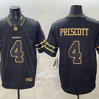 Dak Prescott #4 Dallas Cowboys Black Game Jersey - JerseysFreak