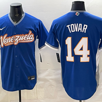 Men's Venezuela Baseball Ezequiel Tovar #14 Royal 2026 World Baseball Classic Stadium Jersey