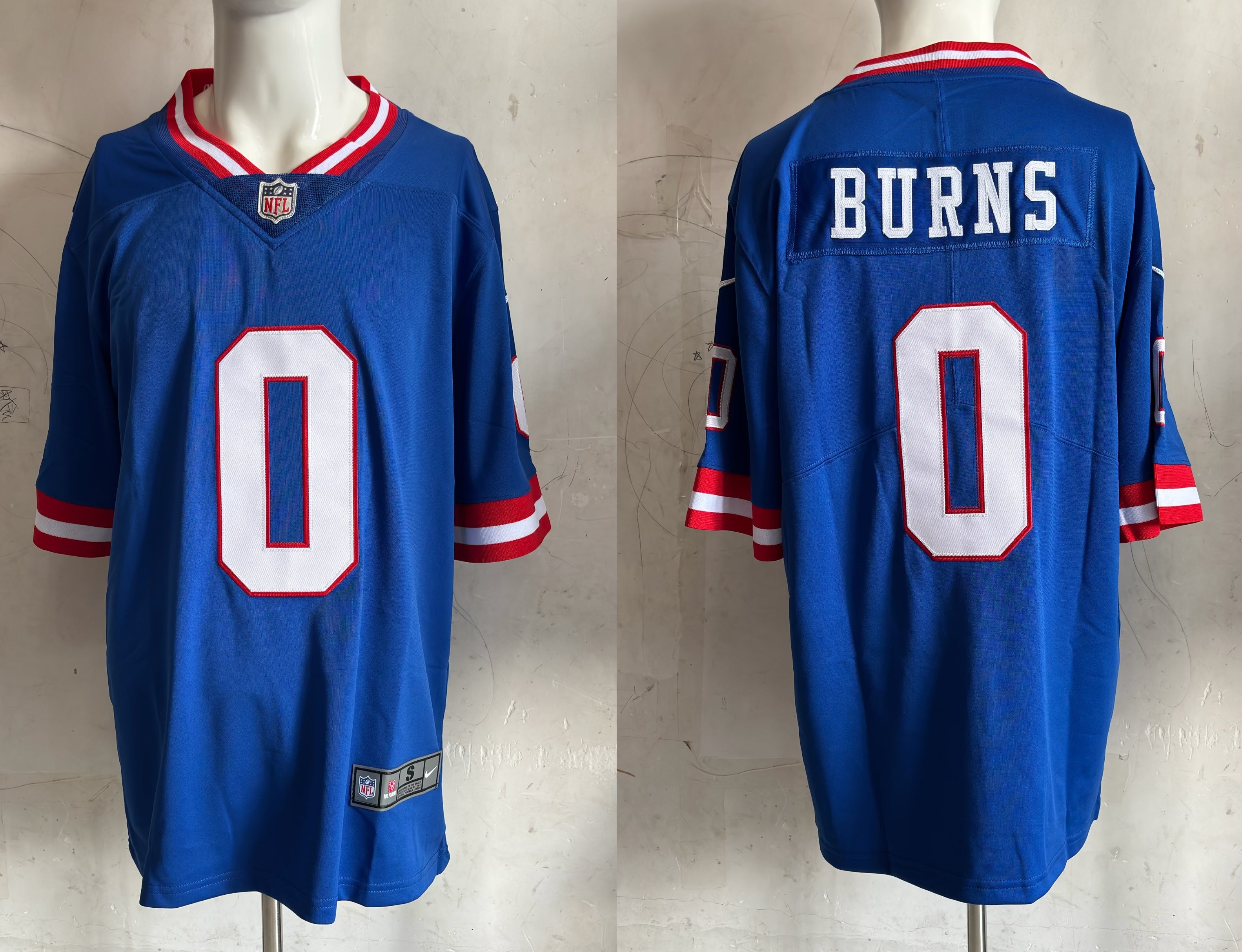 Men's New York Giants Brian Burns #0 Royal Game Jersey