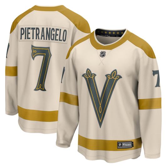 Men's Vegas Golden Knights Alex Pietrangelo #7 Cream 2024 NHL Winter Classic Breakaway Player Jersey1