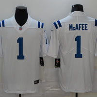 Pat McAfee #1 Indianapolis Colts White Game Jersey - JerseysFreak