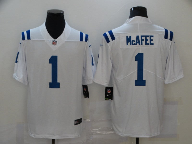 Pat McAfee #1 Indianapolis Colts White Game Jersey - JerseysFreak