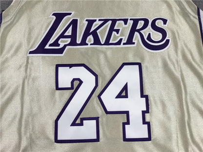 Men's Los Angeles Lakers Kobe Bryant Gold Hall of Fame Hardwood Classics Jersey1
