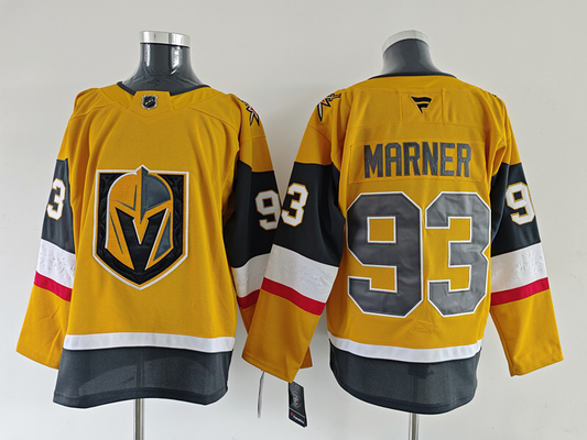 Men's Vegas Golden Knights Mitch Marner #93 Fanatics Gold Home Premium Jersey