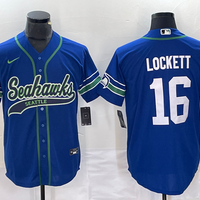 Men's Seattle Seahawks Tyler Lockett #16 Royal Alternate Legend Player Jersey Joint Edition