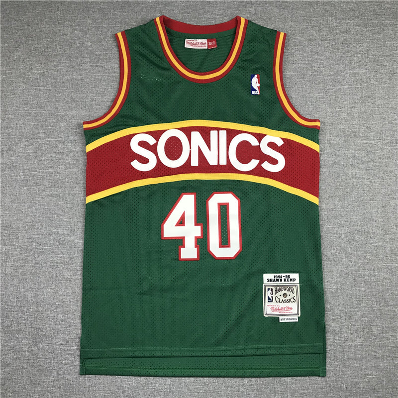 Shawn Kemp #40 Seattle SuperSonics Green Swingman Player Jersey - JerseysFreak