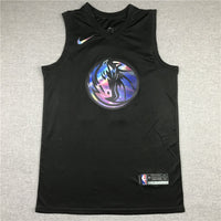 Men's Dallas Mavericks Luka Doncic #77 Black Swingman Game Jersey1