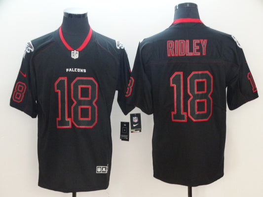 Men's Atlanta Falcons Calvin Ridley #18 Black Authentic Game Jersey1