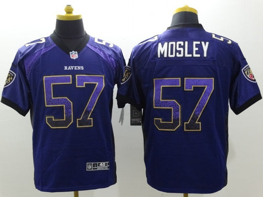 Men's Baltimore Ravens C.J. Mosley #57 Purple Game Jersey1