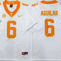 Men's Tennessee Volunteers Joey Aguilar #6 White Player Jersey