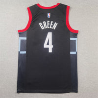 Men's Houston Rockets Jalen Green #4 Black Swingman Jersey1 - Statement Edition